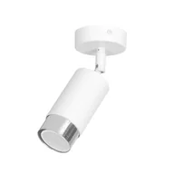 Lampy sufitowe - Emibig Hiro lampa sufitowa (spot) 1-punktowa biała/chrom 962/1 - miniaturka - grafika 1