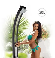 Akcesoria do basenów - Aluminiowy solarny prysznic ogrodowy SPRING PREMIUM  antracyt, antracyt-innox - miniaturka - grafika 1