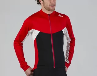 Bluzy na rower - ROGELLI RECCO 2.0 lekko ocieplana bluza rowerowa czerwona 001.140 - grafika 1