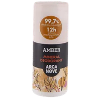 Dezodoranty i antyperspiranty unisex - Arganove, dezodorant mineralny ałunowy roll-on, Amber, 50 ml - miniaturka - grafika 1
