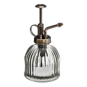 Zapachy do domu - Rozpylacz szklany w stylu vintage, Ø 8 x 16 cm, kolor transparentny - miniaturka - grafika 1