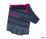 Rękawiczki rowerowe - Rękawiczki rowerowe krótkie Kellys KLS FACTOR 022 steel blue - miniaturka - grafika 1
