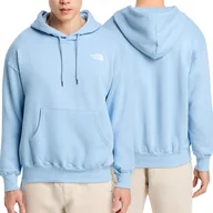 Bluzy męskie - The North Face bluza męska błękitna z kapturem ocieplana NF0A84GEQEO M - miniaturka - grafika 1