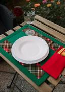 Obrusy i serwetki - Podkładka świąteczna pod talerze lub na stół z wzorem Kratka 35 x 45 cm - miniaturka - grafika 1