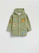 Spodenki dla niemowląt - Reserved - Kurtka z kapturem Garfield - zielony - miniaturka - grafika 1
