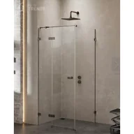 Kabiny prysznicowe - New Trendy EXK-3326 KABINA AVEXA GUNMETAL BRUSHED KWADRATOWA L 90x90x200 CZYSTE 6mm ACTIVE SHIELD - miniaturka - grafika 1