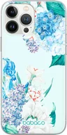 Etui i futerały do telefonów - Etui do Apple IPHONE 14 PRO MAX Kwiaty 027 Babaco Nadruk pełny Niebieski - miniaturka - grafika 1