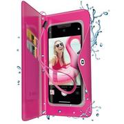 Etui i futerały do telefonów - Etui SBS Splash Resistant Transparent Universal Case Różowy - miniaturka - grafika 1