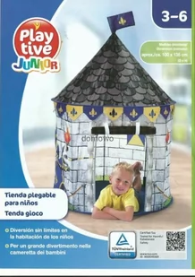 DOMEK NAMIOT ZAMEK DO ZABAWY W POKOJU OGRODZIE - Namioty i tipi dla dzieci - miniaturka - grafika 1