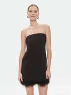 Sukienki - Imperial Sukienka koktajlowa A9990002Q Czarny Regular Fit - miniaturka - grafika 1