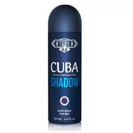 Dezodoranty i antyperspiranty męskie - Cuba Dezodorant perfumowany Shadow 200ml Oryginał - miniaturka - grafika 1