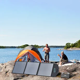 Choetech ładowarka solarna USB składana 120W DC, USB C, 2 x USB czarna (SC008) - Panele fotowoltaiczne - miniaturka - grafika 19