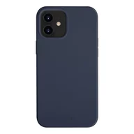 Etui i futerały do telefonów - Uniq UNIQ etui Lino Hue iPhone 12 mini 5,4" niebieski/marine blue Antimicrobial - miniaturka - grafika 1
