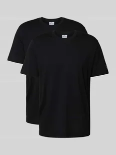 T-shirt z naszywką z logo w zestawie 2 szt. - Koszulki męskie - miniaturka - grafika 1