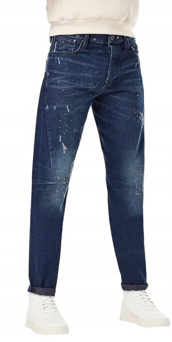 G-STAR RAW SPODNIE JEANSOWE MĘSKIE GRANATOWE PROSTE 34/34 JYE