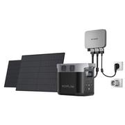 Balkonowy system solarny EcoFlow PowerStream - Delta 2 + 2x tracker słoneczny