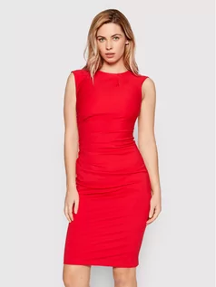 Sukienki - Rinascimento Sukienka koktajlowa CFC0107575003 Czerwony Slim Fit - grafika 1