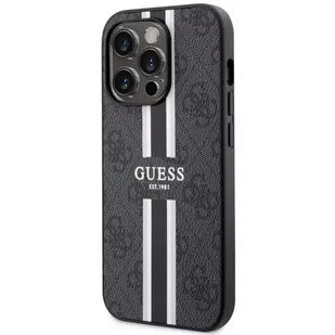Etui Guess GUHMP14LP4RPSK do iPhone 14 Pro 6.1" hardcase 4G Printed Stripes MagSafe - Etui i futerały do telefonów - miniaturka - grafika 1