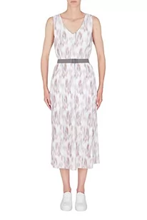 Armani Exchange Damska plisowana sukienka, Classic Fit, Opt. White Secret Garden, 3X Large, Opt. White Secret Garden, 3XL - Sukienki - miniaturka - grafika 1