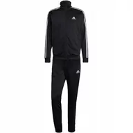 Dresy męskie - Dres męski adidas Basic 3-Stripes Tricot czarny IC6747 2XL - miniaturka - grafika 1