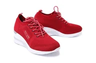 Półbuty damskie - MUSTANG 46C0002 czerwony, półbuty, sneakersy damskie - Mustang - miniaturka - grafika 1