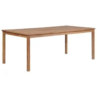 Stoły ogrodowe - vidaXL Stół do ogrodu, lite drewno tekowe, 200 x 100 x 77 cm - miniaturka - grafika 1