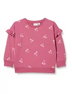 Bluzy damskie - NAME IT Girl's NMFTRINA LS SWE top UNB PB bluza, czerwony fiolet, 92, Red Violet, 92 cm - miniaturka - grafika 1