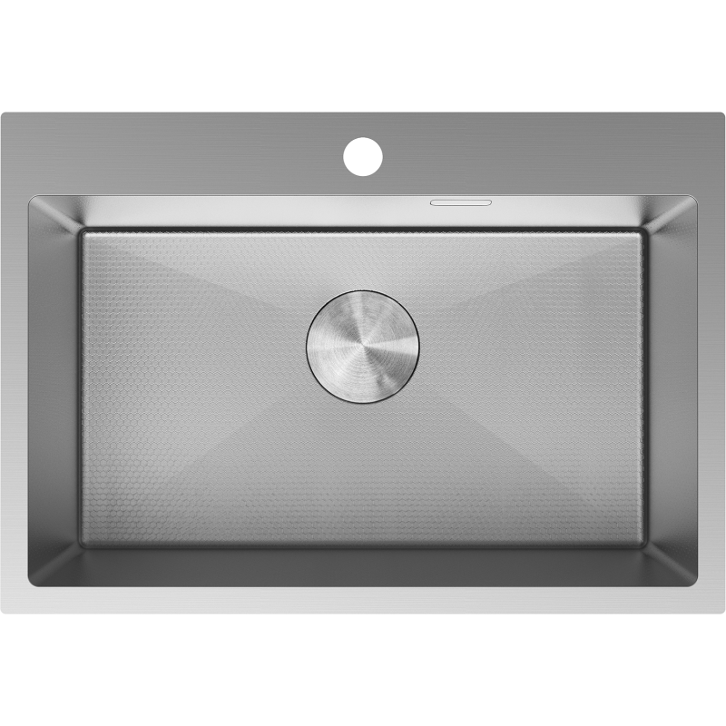Mexen Solix zlewozmywak stalowy 1-komorowy 650 x 450 mm, inox HC - 6403651000-01HC