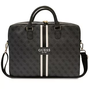 Guess Torba GUCB15P4RPSK 16" czarny/ black 4G Printed Stripes - Torby na laptopy - miniaturka - grafika 1