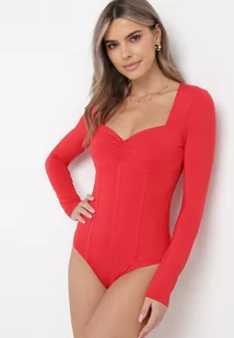 Czerwone Body z Przeszyciami Cristia - Body - miniaturka - grafika 1
