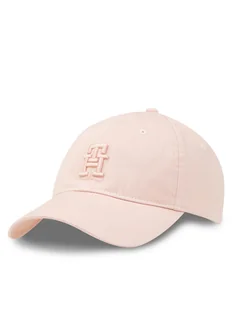 Tommy Hilfiger Czapka z daszkiem Beach Summer Soft Cap AW0AW16170 Różowy - Czapki damskie - miniaturka - grafika 1