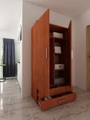 Szafki na buty - Szafka na buty LOCO Ofelia SM, grusza polna, 180x90x40 cm - miniaturka - grafika 1