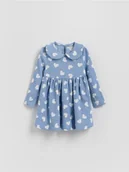 Sukienki i spódniczki dla dziewczynek - Reserved - Wzorzysta sukienka z kołnierzykiem - wielobarwny - miniaturka - grafika 1