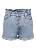 Spodenki damskie - shorts e bermuda donna only 15200196 cuba light blue denim - miniaturka - grafika 1