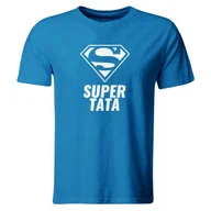 Koszulki męskie - Koszulka dla taty na Dzień Ojca, prezent, Super Tata, rozmiar XL - miniaturka - grafika 1