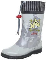 Kalosze damskie - Capt'n Sharky 130047 kalosze chłopięce, Szary Szary Czarny 9, 33 EU - miniaturka - grafika 1