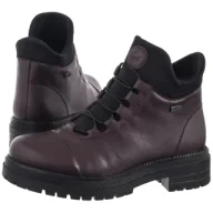 Botki damskie - Botki Czerwone Y3163-35 Red (RI39-e) Rieker - miniaturka - grafika 1