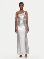 Sukienki - Rinascimento Sukienka wieczorowa CFC0019900002 Srebrny Regular Fit - miniaturka - grafika 1