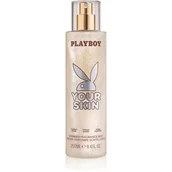 Wody i perfumy damskie - Playboy Your Skin spray do ciała z brokatem dla kobiet 250 ml - miniaturka - grafika 1
