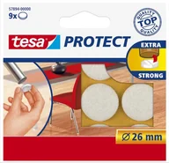Inne akcesoria elektryczne - Tesa Podkładka filcowa VE9 57894-00000-00 26 mm biały 9 szt - miniaturka - grafika 1