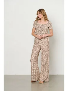 Co Woman Spodnie "Avery" w kolorze beżowo-jasnobrązowym - Spodnie damskie - miniaturka - grafika 1