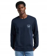 Bluzy męskie - Bluza Lee CREW SWS 112364562 Rivet Navy XXL - miniaturka - grafika 1