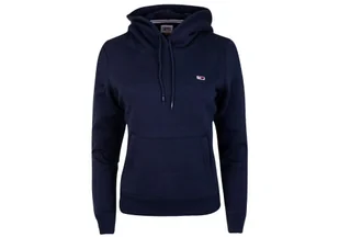 TOMMY  HILFIGER BLUZA DAMSKA TJW REGULAR FLEECE HOODIE NAVY DW0DW09228 C87 - Rozmiar: S - Bluzy damskie - miniaturka - grafika 1