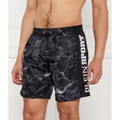 Kąpielówki męskie - Plein Sport Szorty kąpielowe | Regular Fit - miniaturka - grafika 1