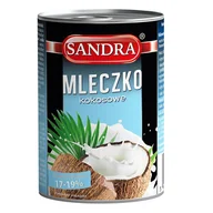 Dodatki do ciast w proszku - Mleczko kokosowe Sandra  17-19% 400 ml - miniaturka - grafika 1