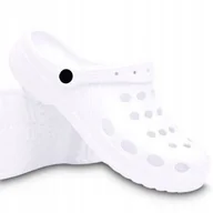 Klapki i japonki męskie - Kroksy Klapki Piankowe Białe Ogrodowe Basenowe 39 - miniaturka - grafika 1