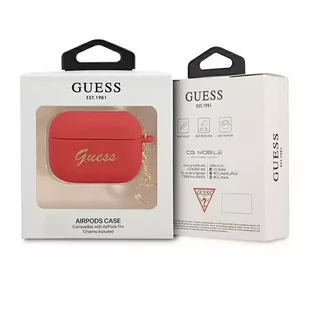 Guess GUAPLSCHSR AirPods Pro cover czerwony/red Silicone Charm Heart Collection - Akcesoria do słuchawek - miniaturka - grafika 3