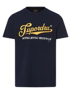 Koszulki męskie - Superdry - T-shirt męski, niebieski - miniaturka - grafika 1