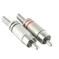 Kable - Wtyk RCA (cinch) na kabel metalowy - miniaturka - grafika 1