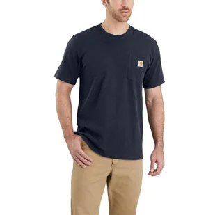 Koszulka sportowa męska T-shirt Carhartt Heavyweight Pocket K87 - Odzież trekkingowa damska - miniaturka - grafika 1